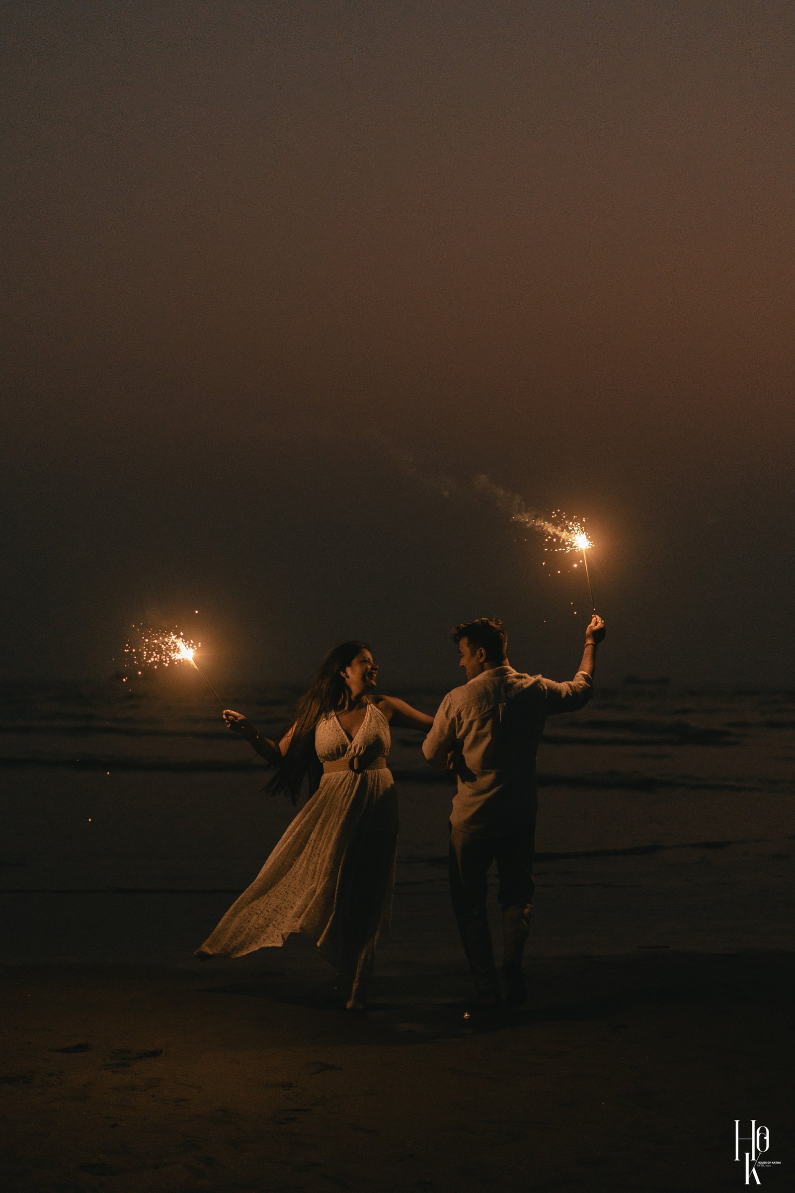 Couple sharing a private moment, vertical portrait
